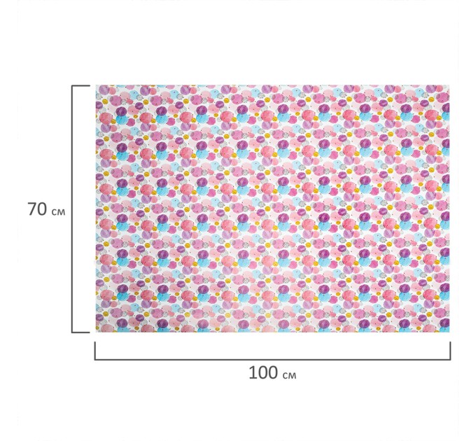 Бумага упаковочная глянц., 70х100 см, «For Women», 1 лист 591915