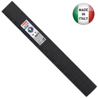 Бумага креповая 50x2.5, черная, высокой плотности - 140 г/м², (ИТАЛИЯ) 112597