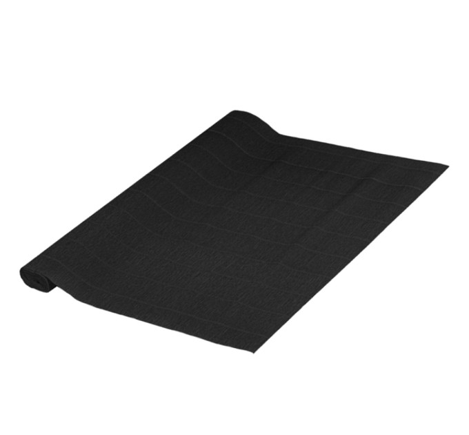 Бумага креповая 50x2.5, черная, высокой плотности - 140 г/м², (ИТАЛИЯ) 112597