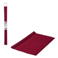 Бумага креповая 50х2.5, бордовая 112523