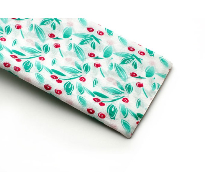 Бумага креповая 50х200 см, с рисунком, «ЯГОДЫ»