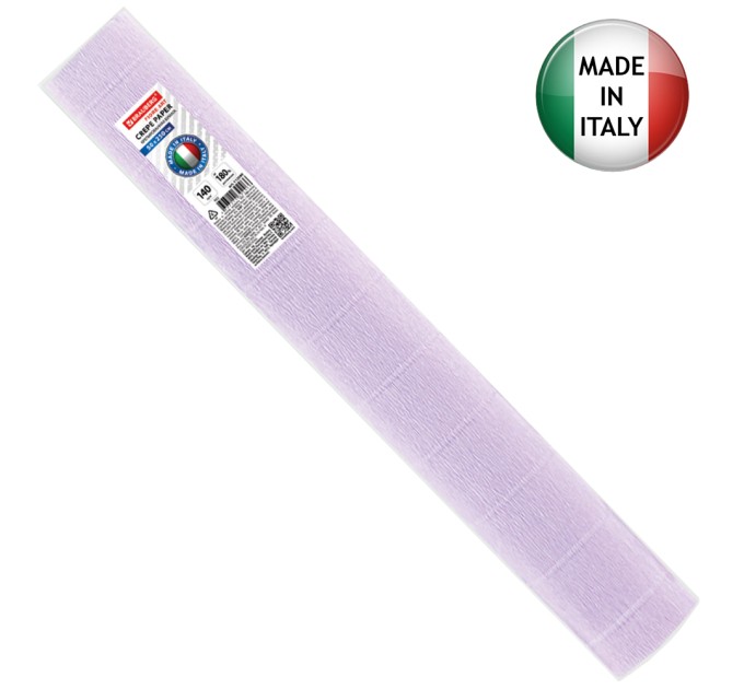 Бумага креповая 50х2.5, светло-лиловая, высокой плотности - 140 г/м², (ИТАЛИЯ) 112590