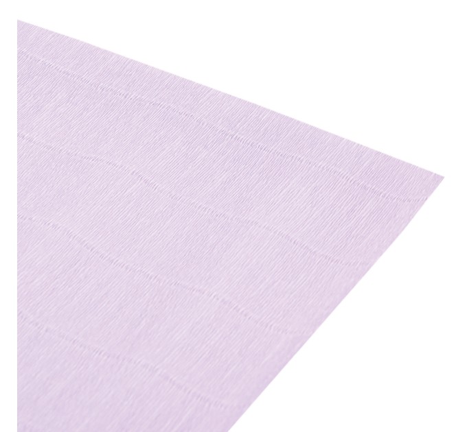 Бумага креповая 50х2.5, светло-лиловая, высокой плотности - 140 г/м², (ИТАЛИЯ) 112590