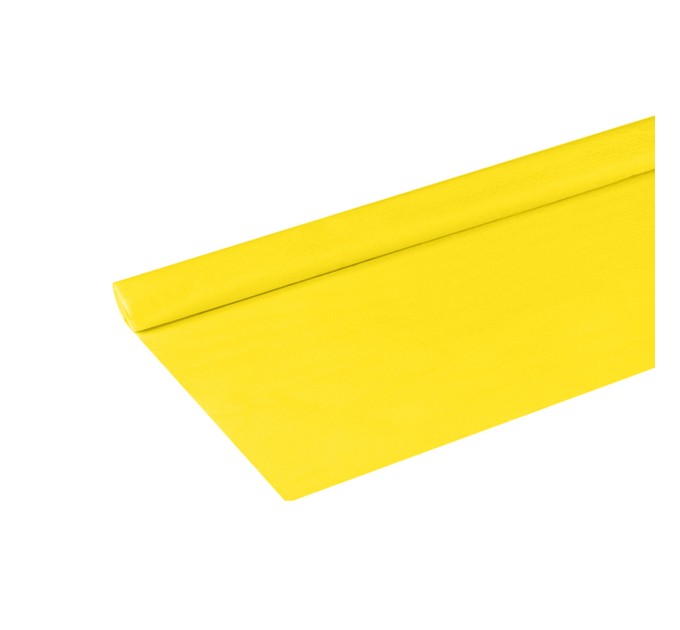 Бумага креповая 50 х 2,5 желтая CR_43949