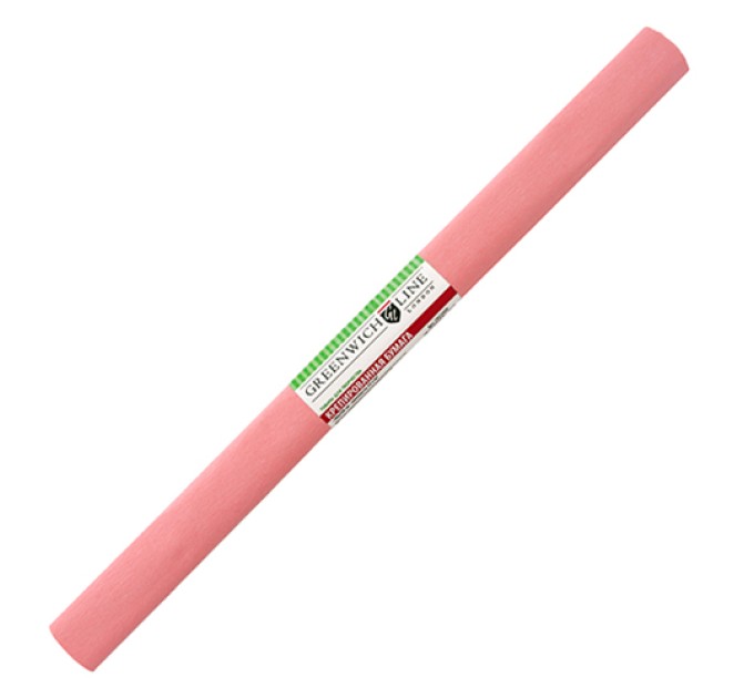 Бумага креповая 50х2.5, коралловая, GREENWICH LINE 25168CR