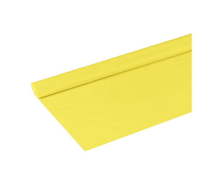 Бумага креповая 50 х 2,5 лимонная CR_43947