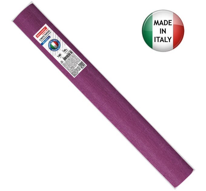 Бумага креповая 50х2.5, темно-малиновая, высокой плотности - 140 г/м², (ИТАЛИЯ) 112559