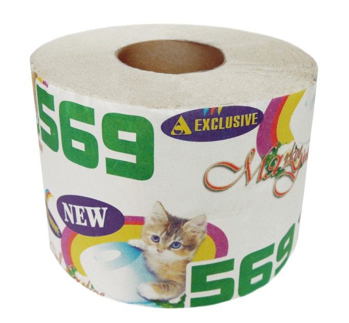 Бумага туалетная Эксклюзив 569, перфор., на втулке