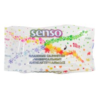 Салфетки влажные, универсальные, антибактериальные SENSO, 100 шт