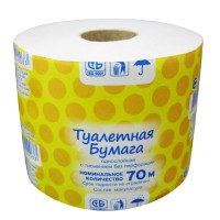Бумага туалетная, со втулкой, 70 м смарт Бумага туалетная, со втулкой, 70 м смарт