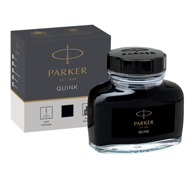 Чернила в бутылке черные, 57 мл 1950375