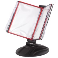 Демосистема настольная на 10 панелей, с 10 цветными панелями А4, черная, «SOLID» 236714