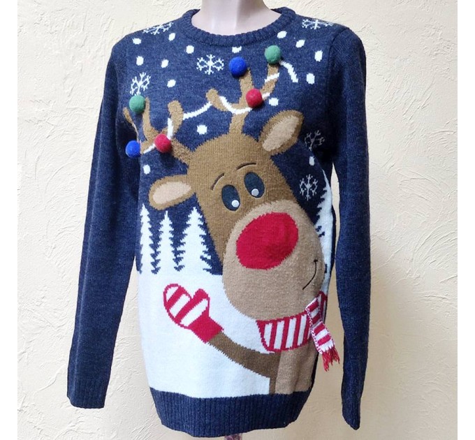 Свитер новогодний F&F