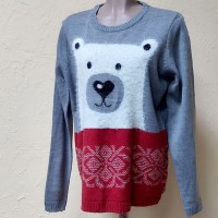 Свитер новогодний с белым медведем Esmara