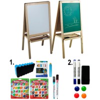 Доска для рисования двухсторонняя напольная. Deli 7894