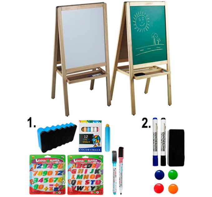 Доска для рисования двухсторонняя напольная. Deli 7894