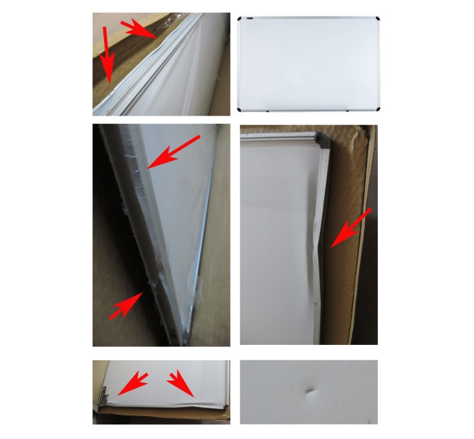 Доска 1200х2400, белая, офисная, магнитная НЕКОНДИЦИЯ! 39047 НЕКОНДИЦИЯ!