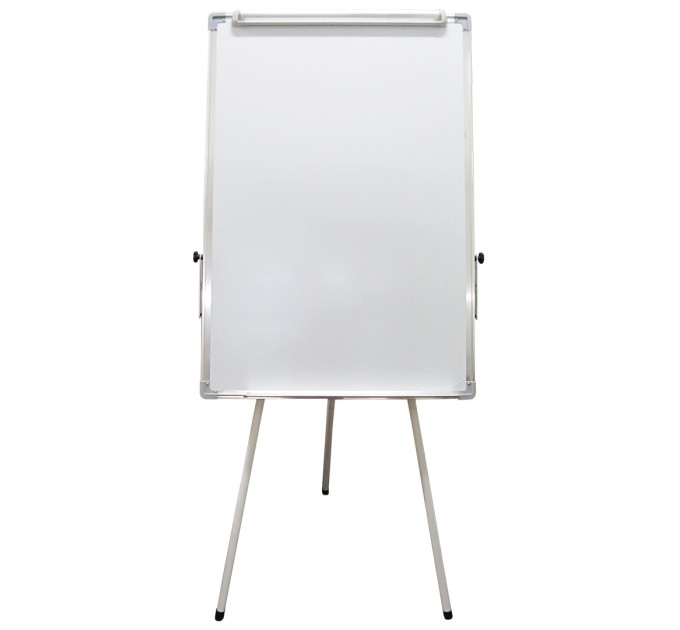 Доска 700х1000, белая, офисная, магнитная, на треноге N70100F