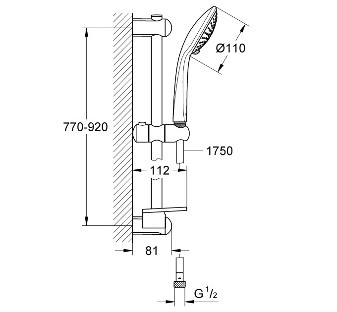 Душевой гарнитур Grohe Euphoria Champagne