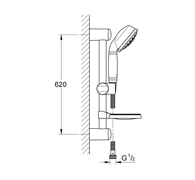Душевой гарнитур Grohe Relexa Rustic Five