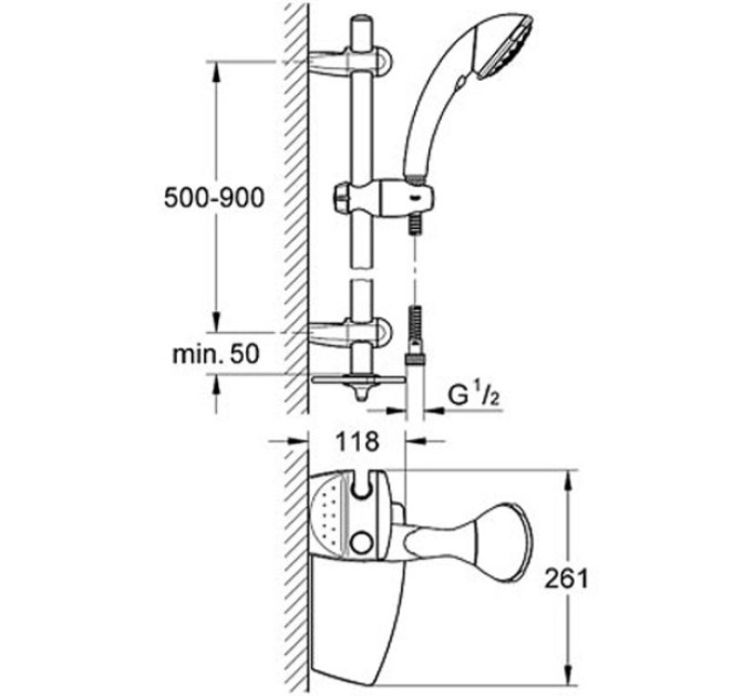 Душевой гарнитур Grohe Movario III