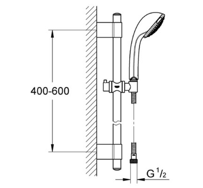 Душевой гарнитур Grohe Relexa 100 Trio 28942000