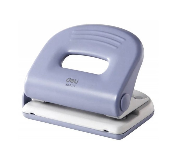 Дырокол до 25 л., с линейкой, металлический, Deli 0119