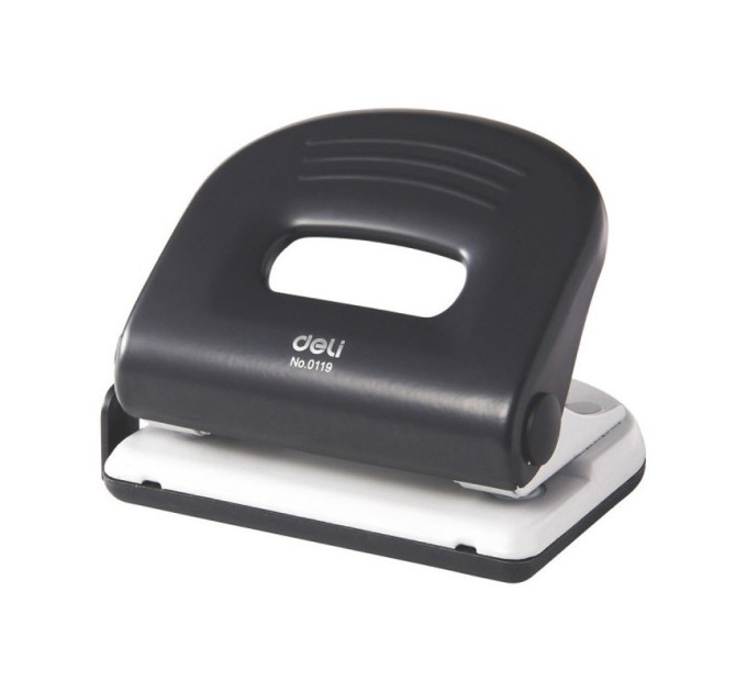Дырокол до 25 л., с линейкой, металлический, Deli 0119