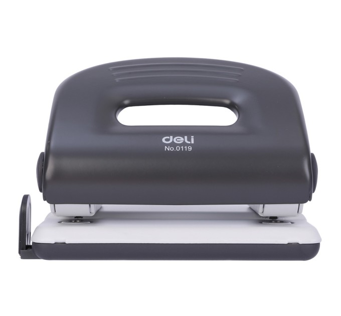 Дырокол до 25 л., с линейкой, металлический, Deli 0119