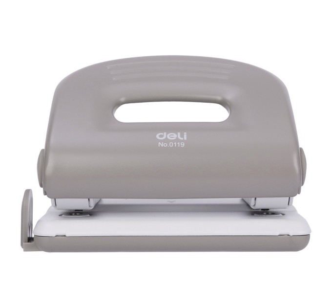 Дырокол до 25 л., с линейкой, металлический, Deli 0119