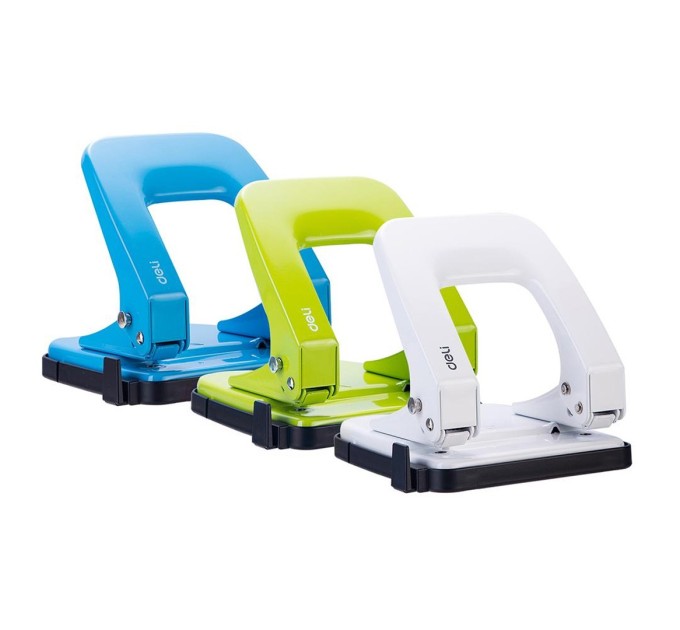 Дырокол до 35 л., с линейкой, Deli 0138