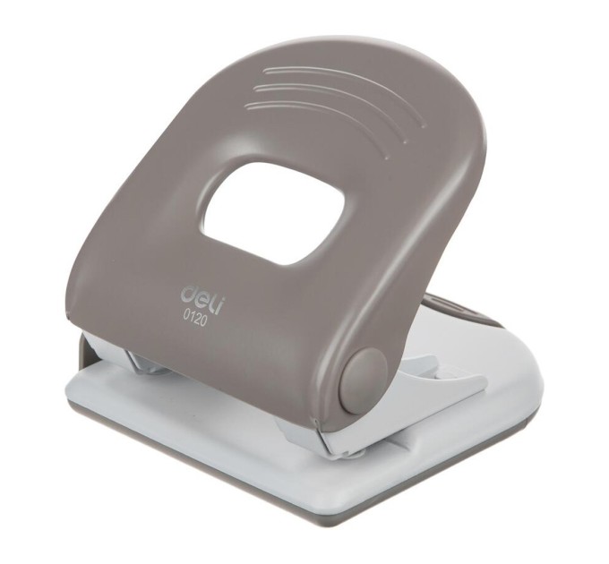 Дырокол до 40 л., с линейкой, металлический, Deli 0120