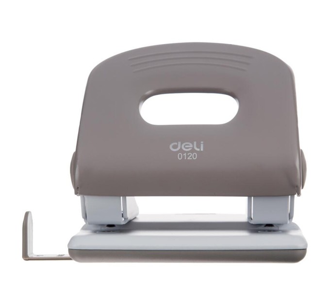 Дырокол до 40 л., с линейкой, металлический, Deli 0120