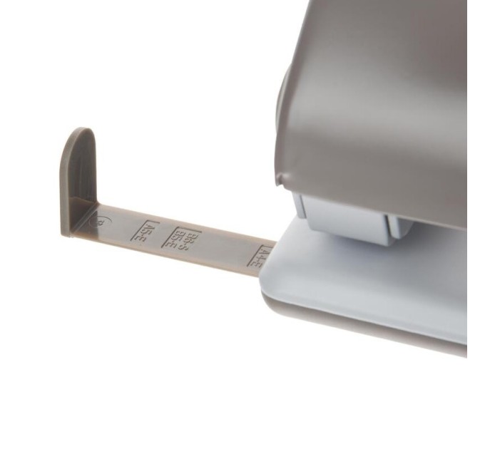 Дырокол до 40 л., с линейкой, металлический, Deli 0120