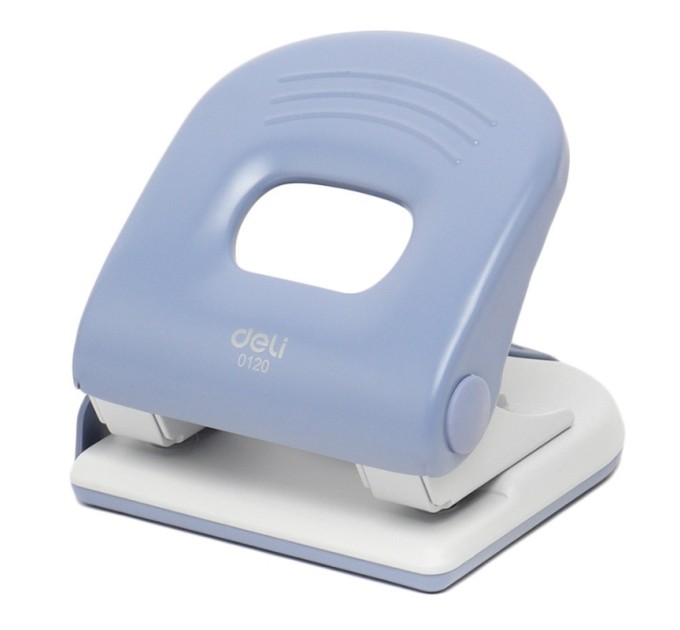 Дырокол до 40 л., с линейкой, металлический, Deli 0120