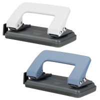 Дырокол до 12 л., с линейкой, Deli 0101