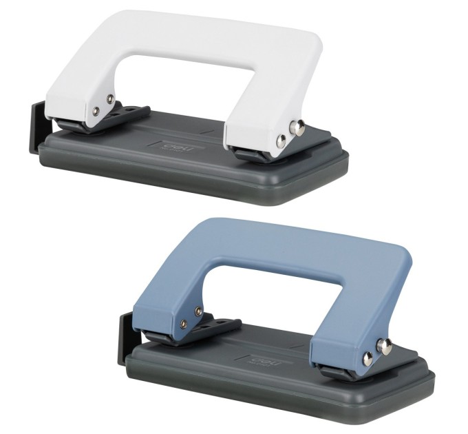 Дырокол до 12 л., с линейкой, Deli 0101