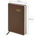 Ежедневник A5, 168 л., датированный, балакрон, коричневый, «Select» 2024 г 114880