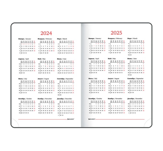 Ежедневник A5, 168 л., датированный, балакрон, розовый, «Select», 2024 г 114882