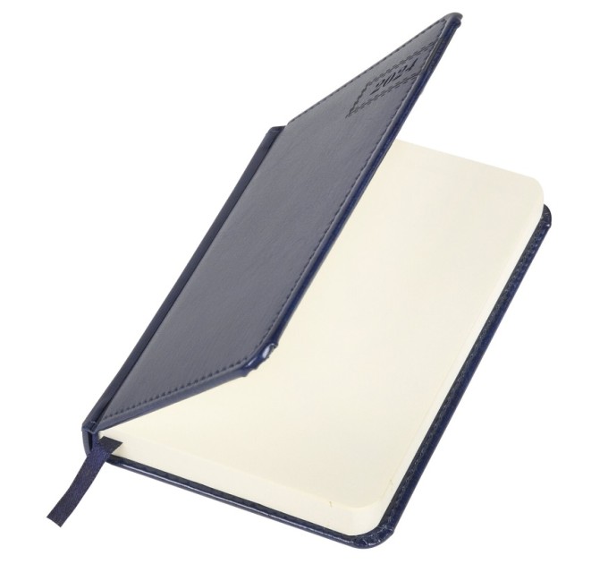 Ежедневник A6, 168 л., датированный, кожзам, синий, «Imperial», 2024 г 114787