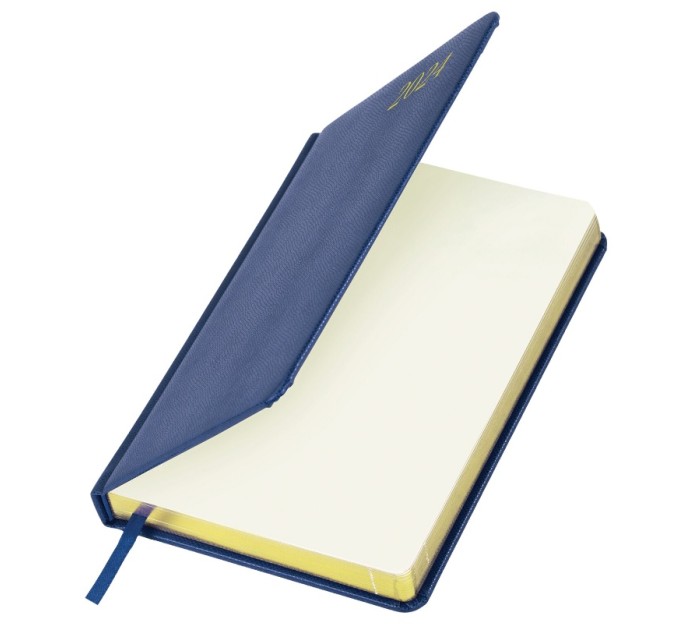 Ежедневник A5, 168 л., датированный, кожзам, золотой срез, синий, «Iguana», 2024 г 114850