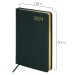 Ежедневник A5, 168 л., датированный, кожзам, золотой срез, темно-зеленый, «Iguana», 2024 г 114852