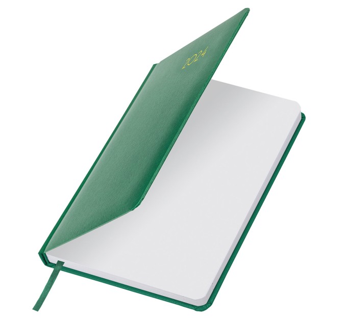 Ежедневник A5, 168 л., датированный, балакрон, зеленая, «Select», 2024 г 114878