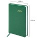 Ежедневник A5, 168 л., датированный, балакрон, зеленая, «Select», 2024 г 114878