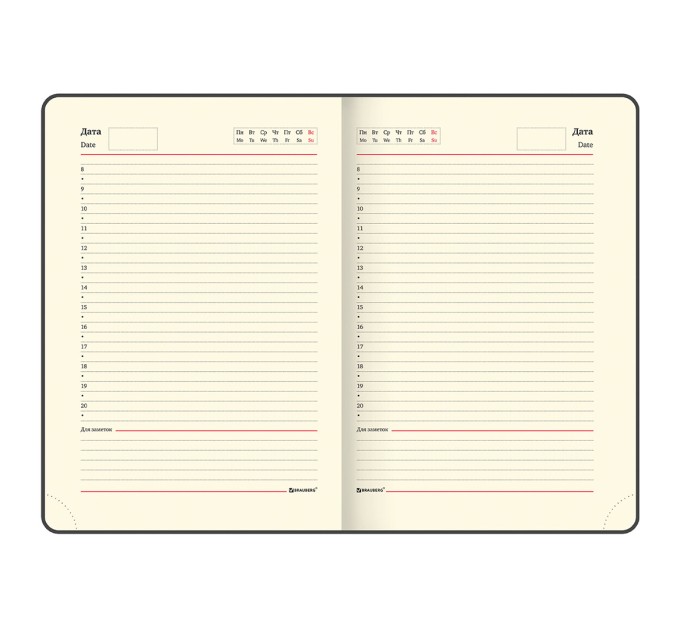 Ежедневник B6, 136 л., недатированный, кожзам, гибкий, VISTA, «Jazz» 112119