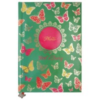 Ежедневник девочки, 80 л., 125х178, «Бабочки» 39792