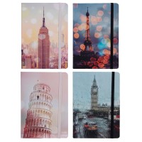 Ежедневник A5, 96 л., на резинке, «Достопримечательности» BG A5-3819-1-4