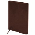 Ежедневник А5, 160 л., недатированный, кожзам, магнитный клапан, коричневый, «Magnetic X» 113280