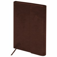 Ежедневник А5, 160 л., недатированный, кожзам, магнитный клапан, коричневый, «Magnetic X» 113280
