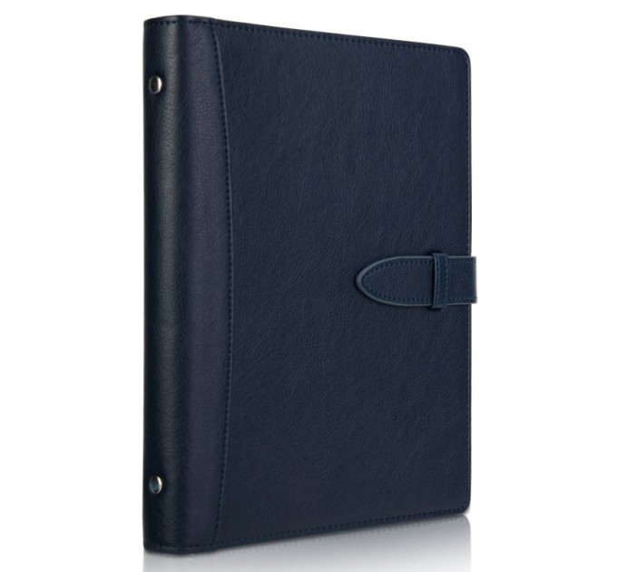 Ежедневник 100 л., 210х145 мм, с хлястиком, синий, Deli 22800